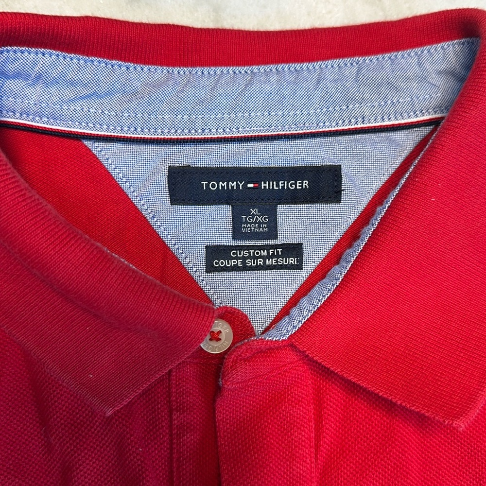 Men’s XL Red Tommy Hilfiger Polo Shirt